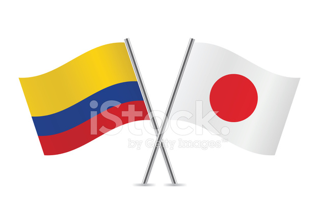 626x440 Japanese And Colombian Stock Vector