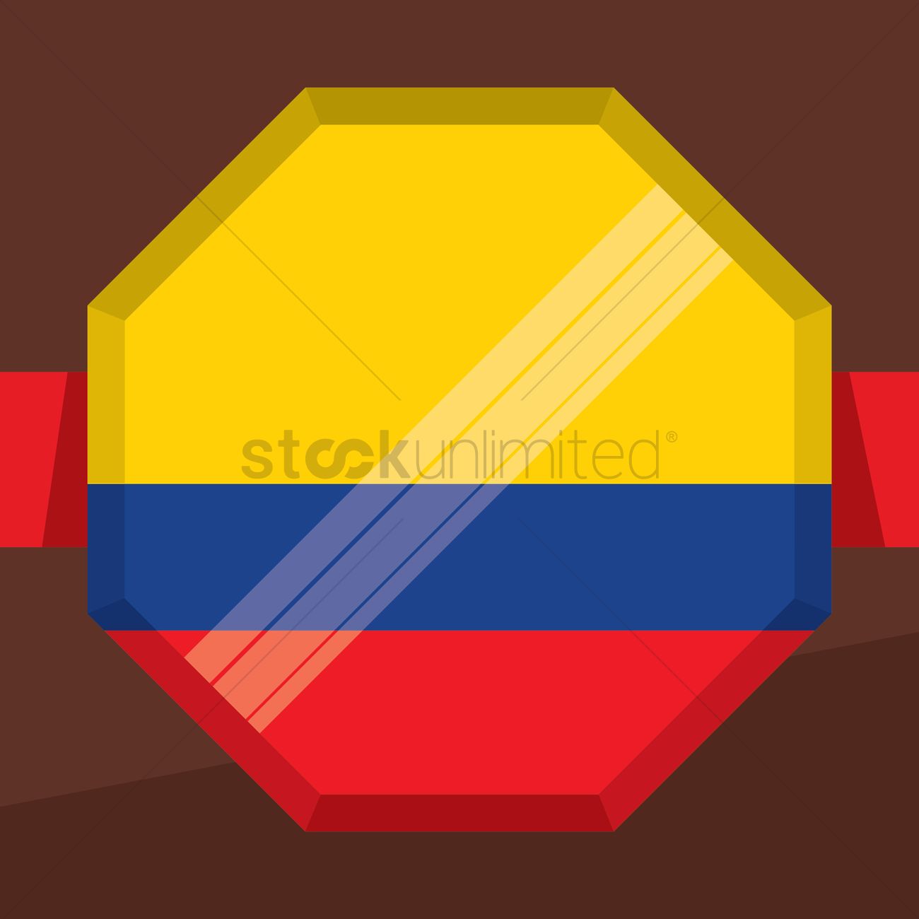 1300x1300 Wrist Band With Colombian Flag Vector Image