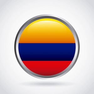 300x300 Colombian Flag Royalty Free Vectors