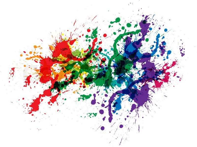 Color Paint Splashes Stock Vector Colourbox 800x597 Color Paint Splashes Stock Vector Colourbox