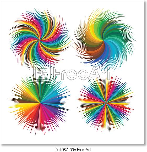 Free Art Print Of Color Burst Set Of Vector Stars In Full Color 561x581 Free Art Print Of Color Burst Set Of Vector Stars In Full Color