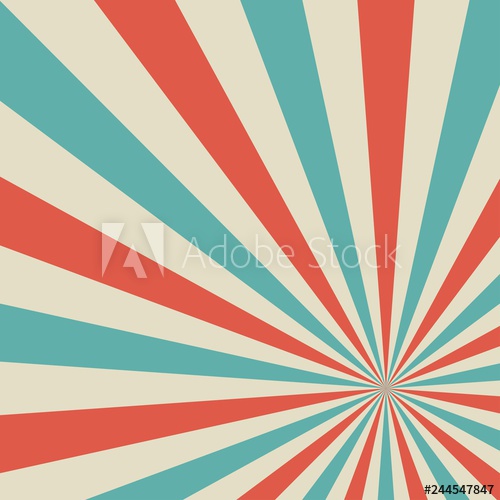 Sunlight Retro Background Pale Red, Blue, Beige Color Burst 500x500 Sunlight Retro Background Pale Red, Blue, Beige Color Burst