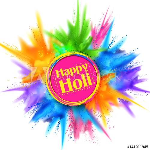 Powder Color Explosion For Happy Holi Background 500x500 Powder Color Explosion For Happy Holi Background