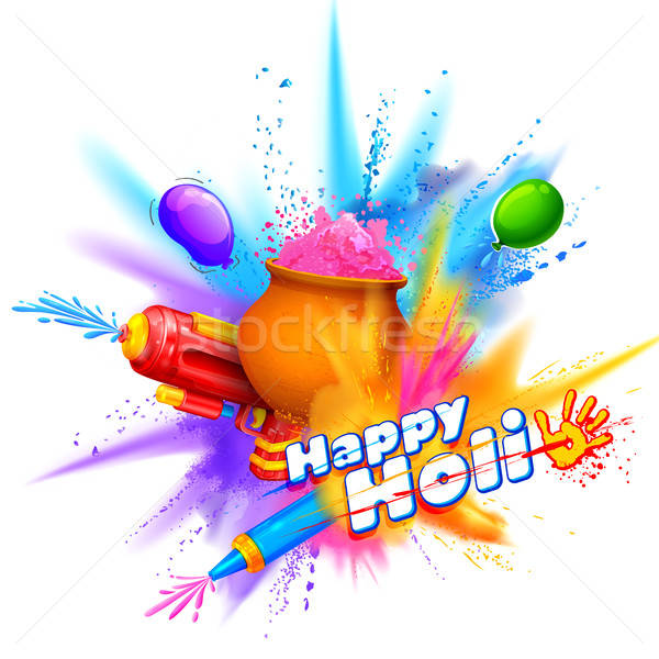 Powder Color Explosion For Happy Holi Background Vector 600x600 Powder Color Explosion For Happy Holi Background Vector