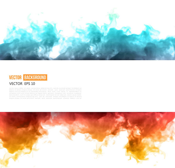 600x577 Designer Color Smoke Vector