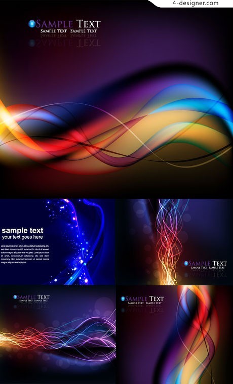460x759 Designer Stunning Color Smoke Background Vector Material