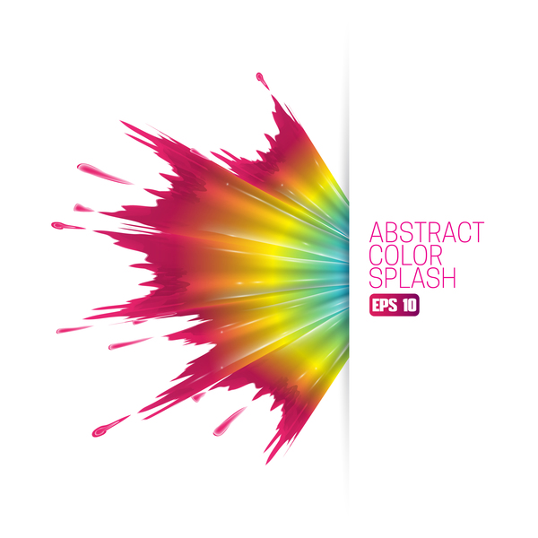 White Background And Abstract Color Splash Vector Material Free 600x600 White Background And Abstract Color Splash Vector Material Free