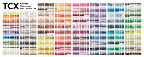 Color Table Pantone Of The Fashion, Home And Interiors Colors 500x200 Color Table Pantone Of The Fashion, Home And Interiors Colors