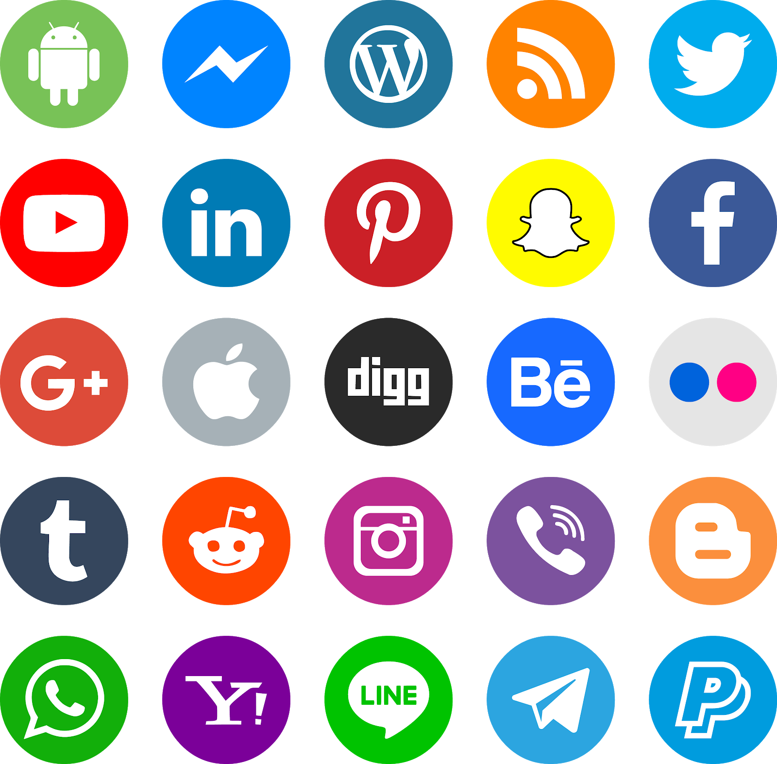 1600x1573 Download Icons Social Media Color Vector Png