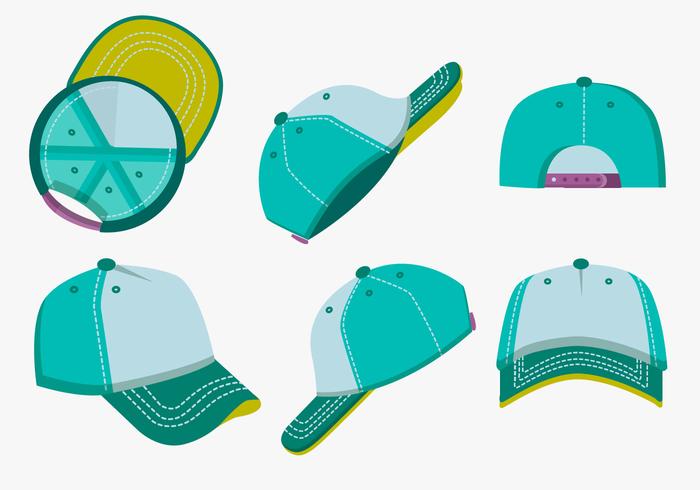 700x490 Blank Template Trucker Hat Color Vector Pack
