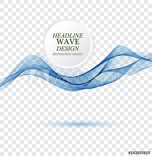 487x500 Abstract Smooth Color Wave Vector Curve Flow Blue Motion