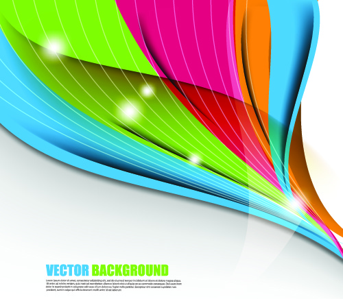500x436 Color Wave Vector Background Art Free Vector In Vector