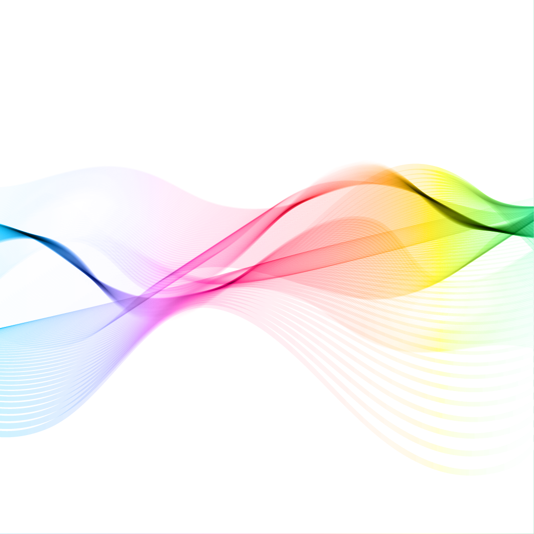 1042x1042 Download Sound Rainbow Picture Color Curve Wave Vector Clipart Png