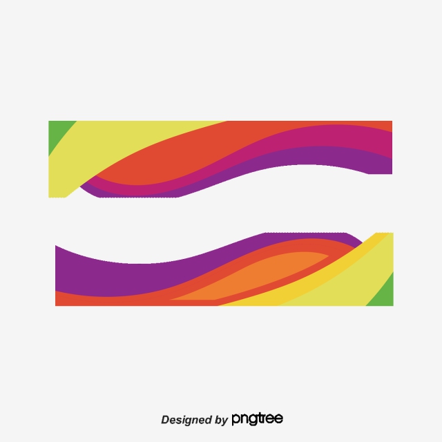 640x640 Rainbow Color Wave Border, Rainbow Vector, Color Vector, Wave