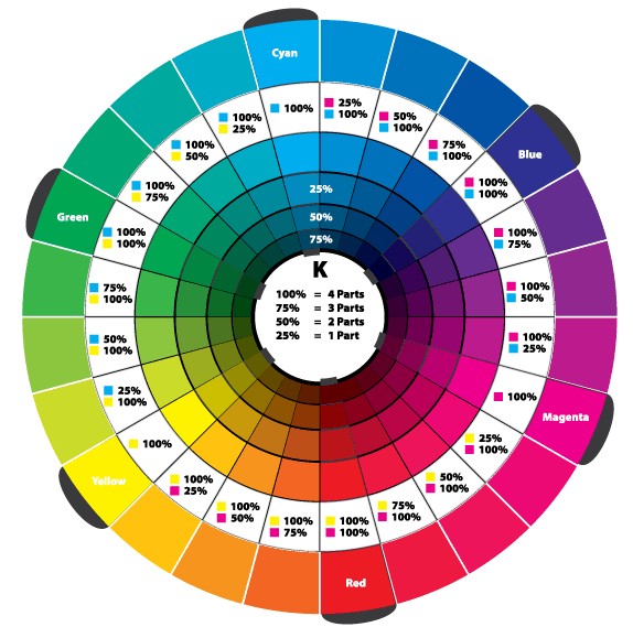 574x569 Free Color Wheel Vector Free Download