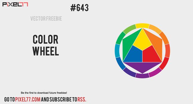 650x352 Free Vector Color Wheel