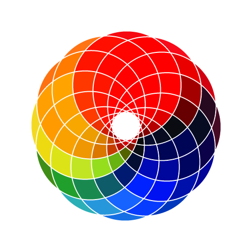 500x500 Vintage Color Wheel Vector Here's A Good Example