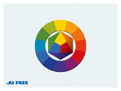 400x300 Free Abstract Color Wheel Vector