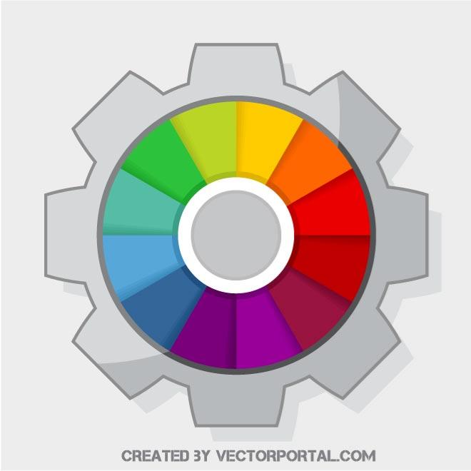 660x660 Color Wheel Cog Shape