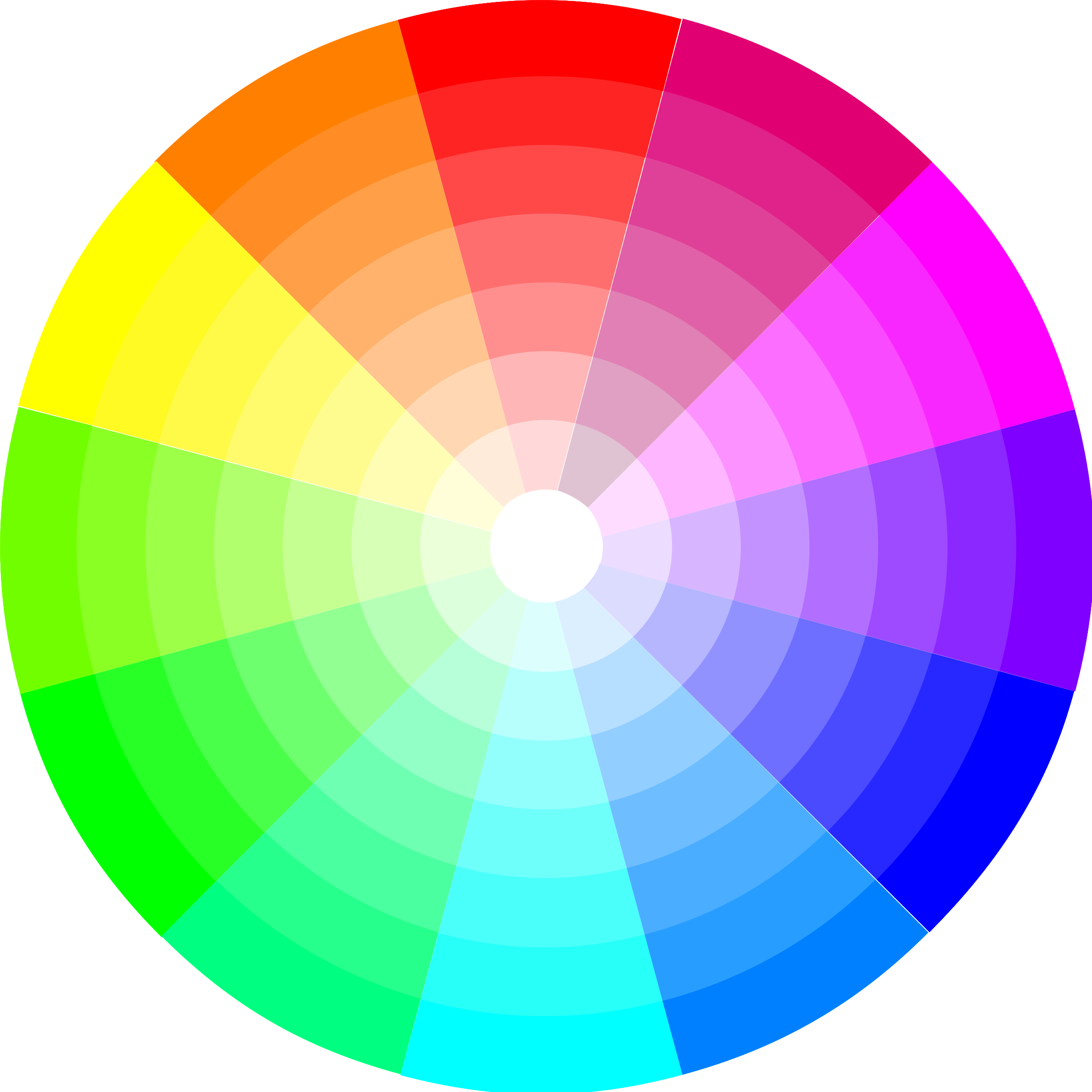 2400x2399 Color Wheel Vector Clipart Image