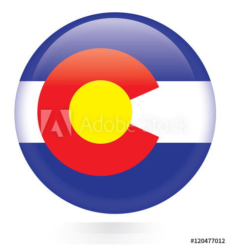 463x500 Colorado Flag Button