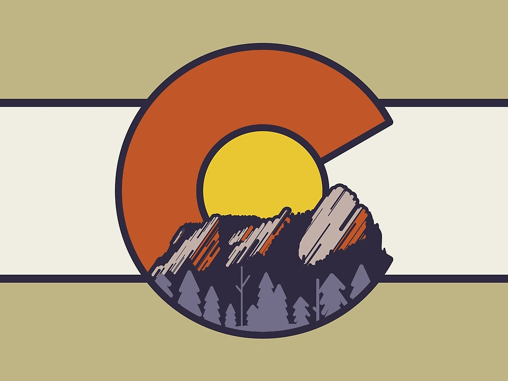 1000x750 Flatirons Boulder Colorado Flag