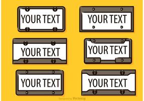 286x200 License Plates Vectors