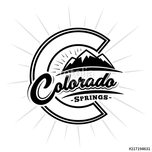 500x500 Colorado Springs Logo Vector And Illustration Stock Image