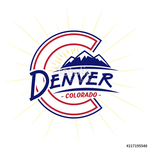 500x500 Denver Colorado Logo Vector And Illustration Stock Image