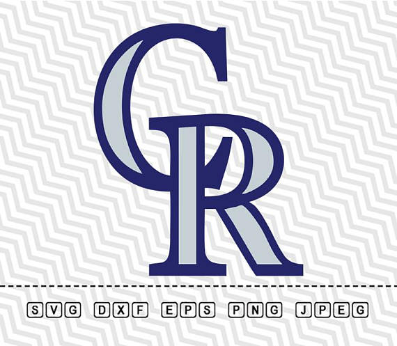 570x497 Colorado Rockies Logo Vector Layered Silhouette Cameo