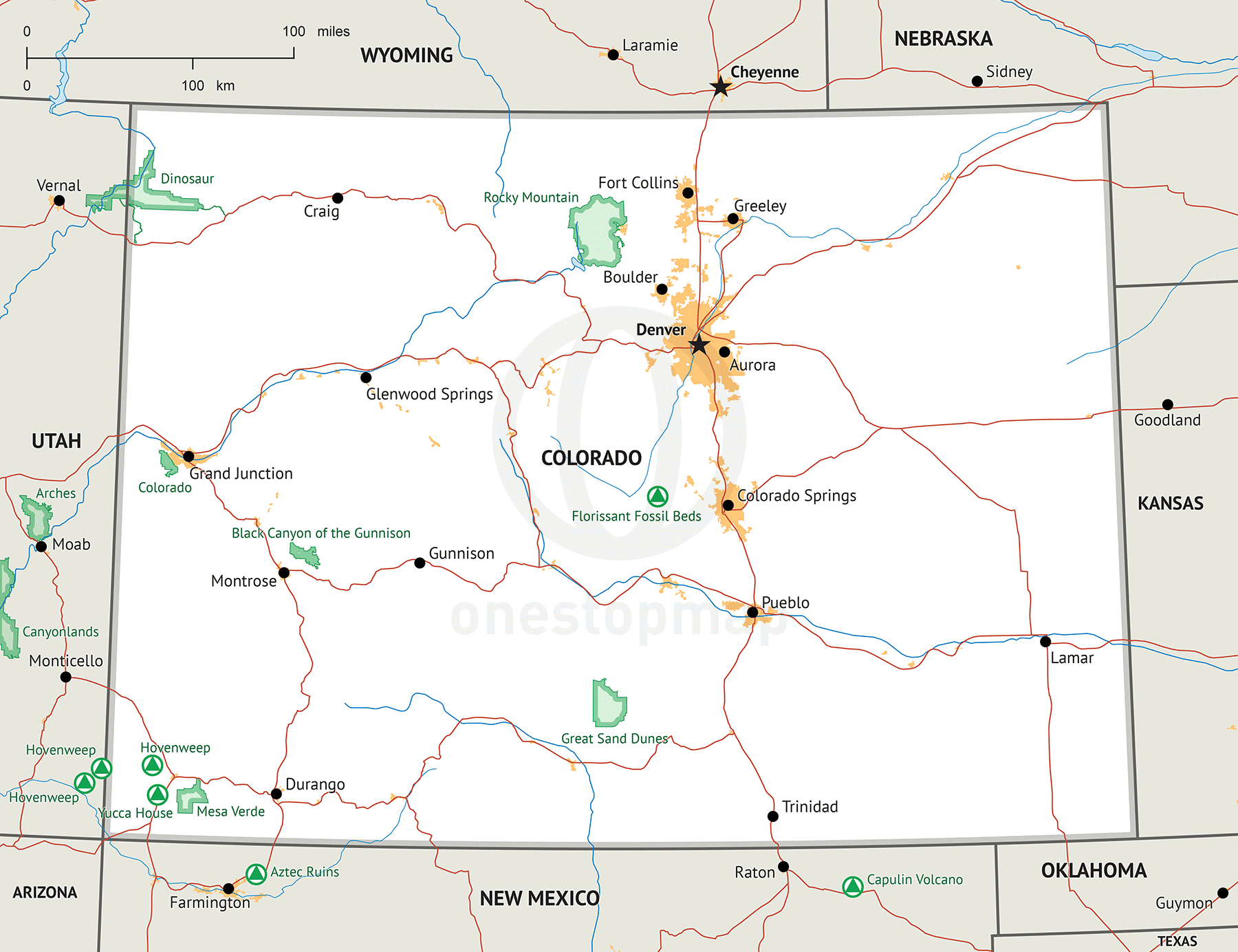 Colorado Map Vector at Vectorified.com | Collection of Colorado Map ...