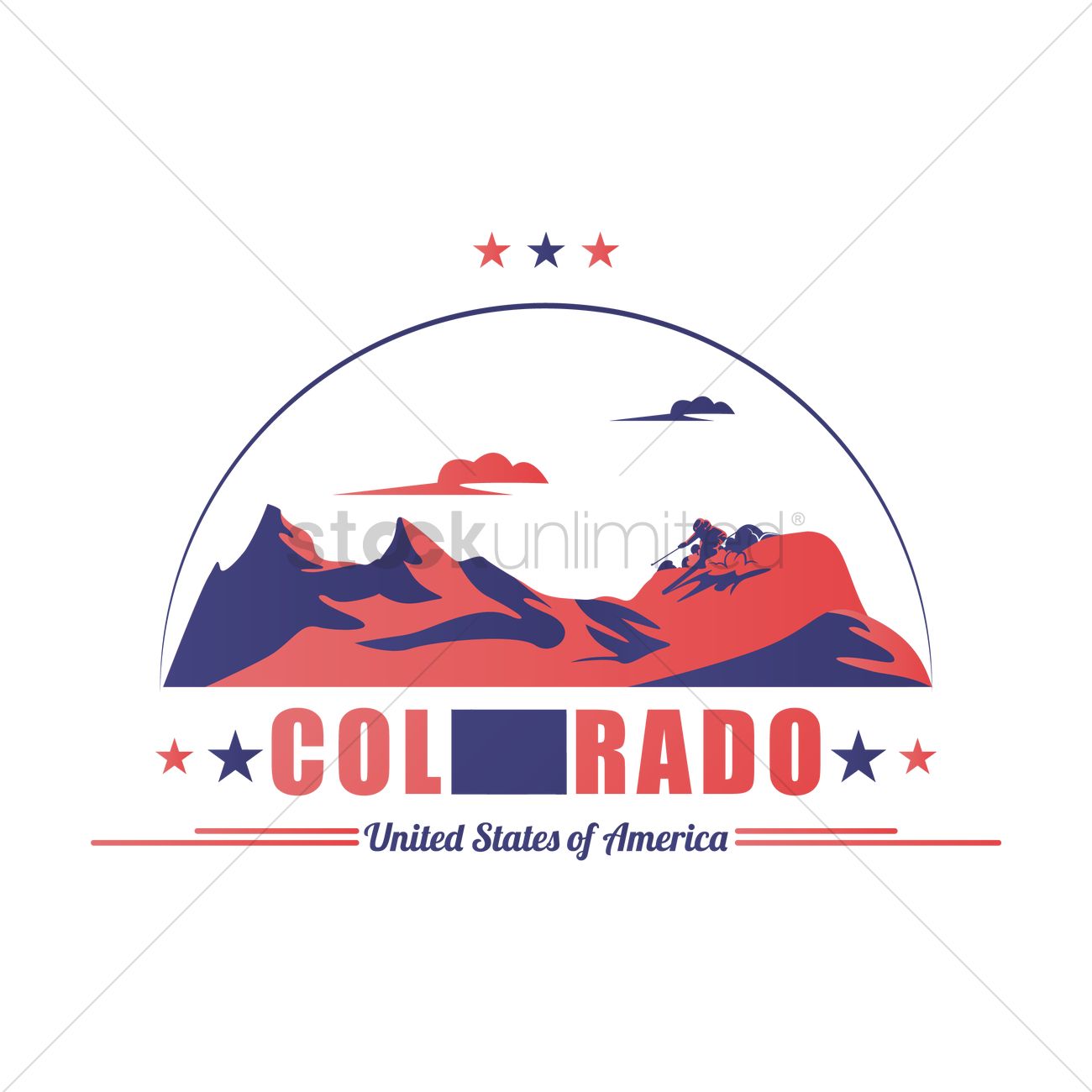 1300x1300 Colorado Snow Mountains Vector Image