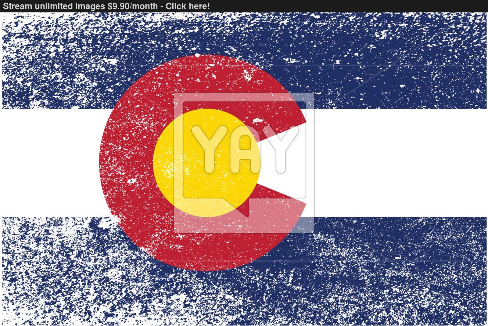 1600x1068 Colorado State Flag Grunge Vector