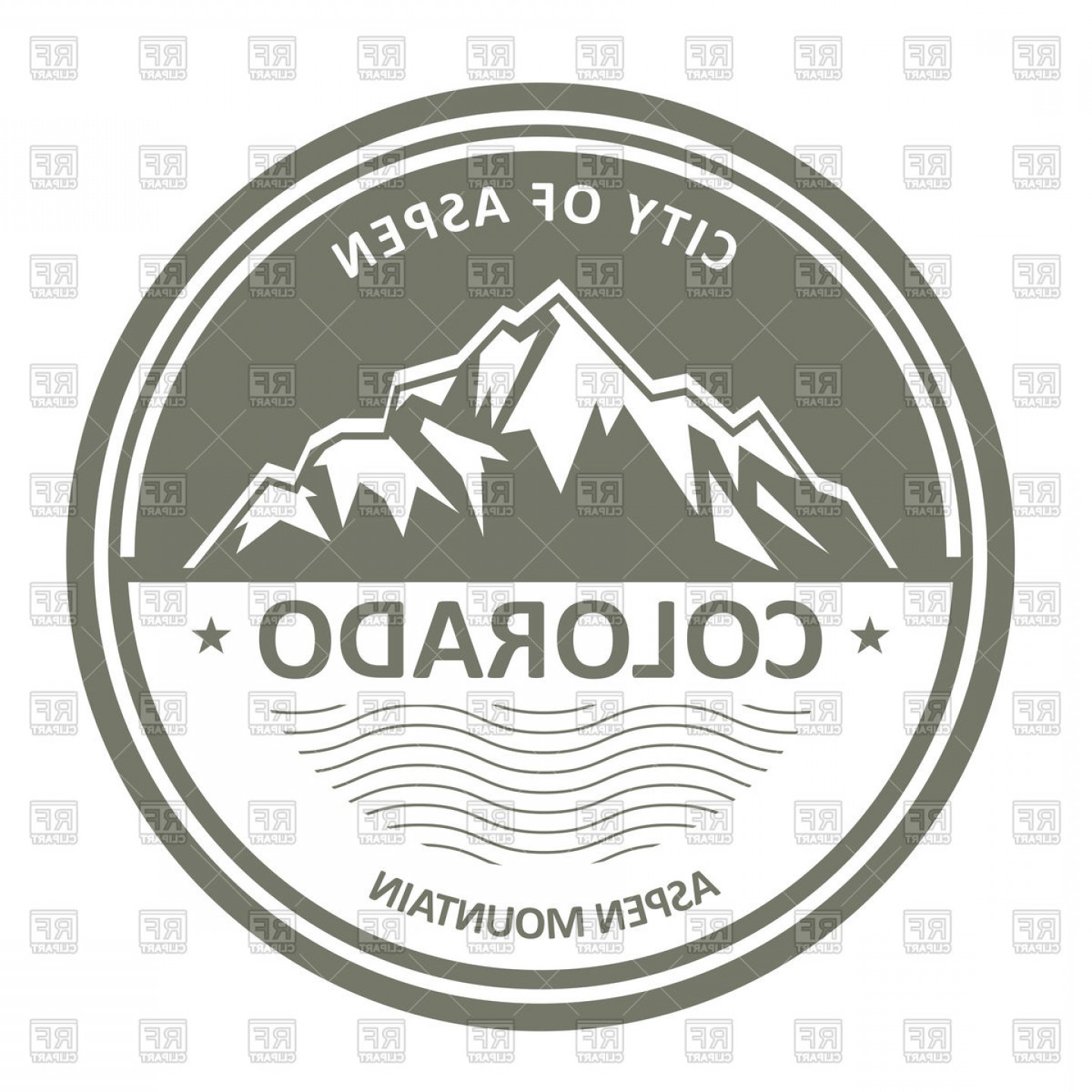 1440x1440 Colorado City Flag Vector Studiogrfx