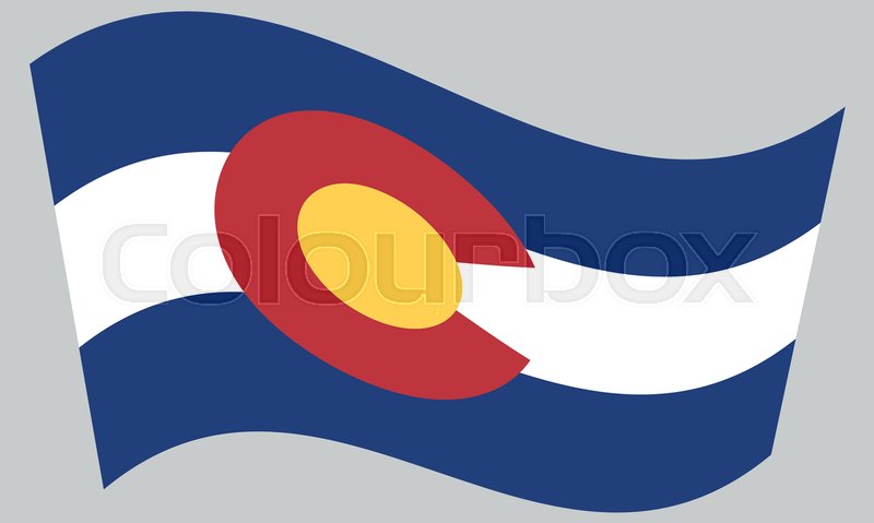 800x479 Colorado Official Flag, Symbol Stock Vector Colourbox
