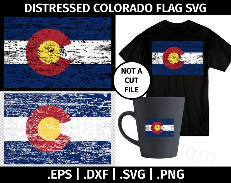 794x632 Colorado Distressed Flag Design Clip Art Vector Graphic Etsy