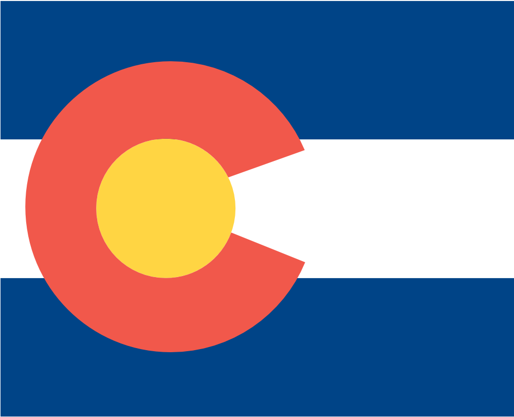 1000x811 Colorado Flag Vector