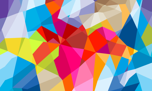 600x360 Geometric Polygon Colorful Background Vectors Free Download