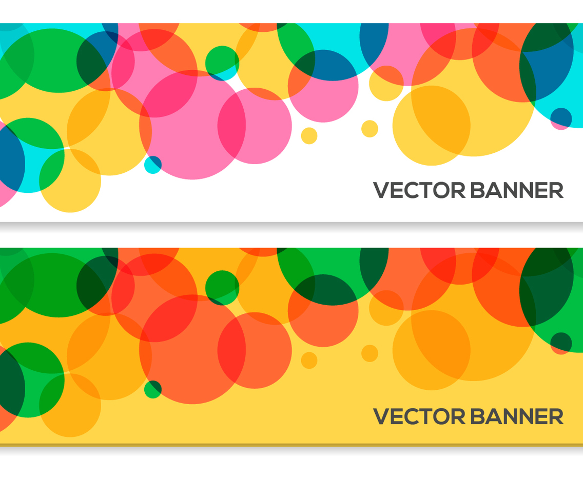 Colorful Banner Vector At Vectorified.com | Collection Of Colorful ...