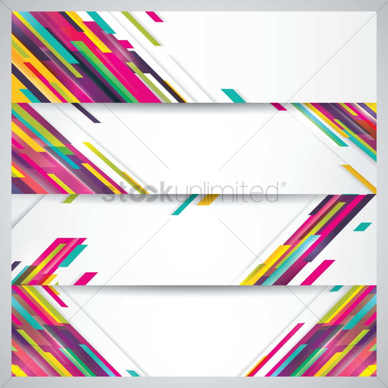 Colorful Banner Vector at Vectorified.com | Collection of Colorful ...