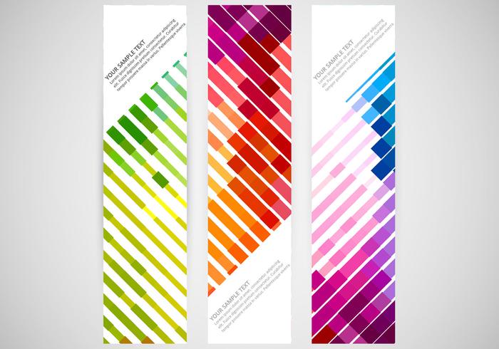 700x490 Colorful Vertical Banner Vectors