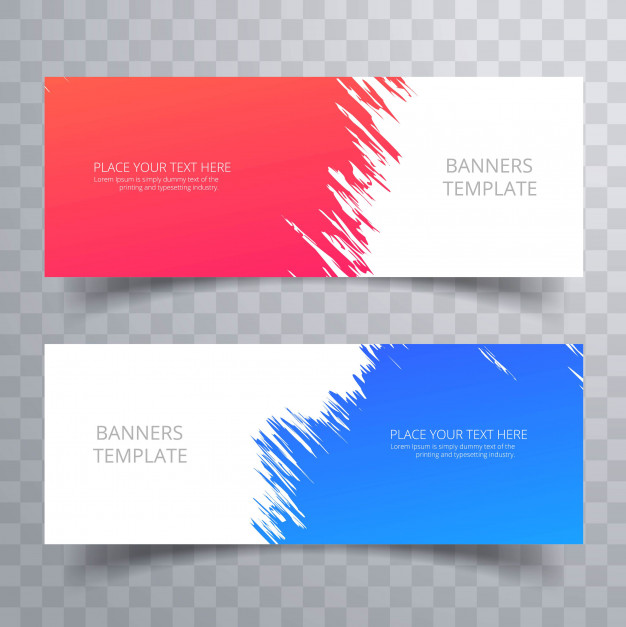 626x627 Abstract Colorful Banners Set Template Design Vector Free Download