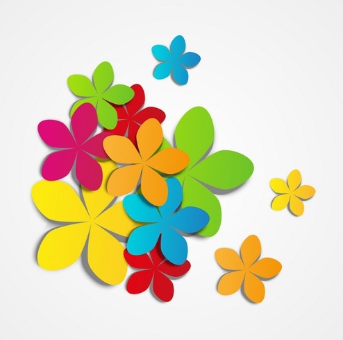 Colored Flowers Vector Material Free Vector In Encapsulated 494x491 Colored Flowers Vector Material Free Vector In Encapsulated