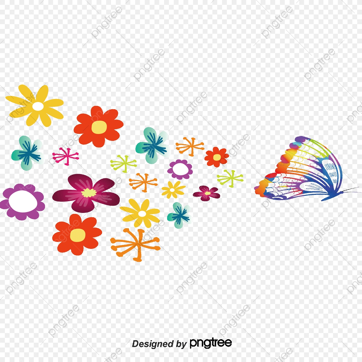 Colorful Flowers Vector, Colorful Flowers, Creative Hand Painted 1200x1200 Colorful Flowers Vector, Colorful Flowers, Creative Hand Painted