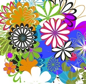 Colorful Flowers Free Vector Download 300x294 Colorful Flowers Free Vector Download