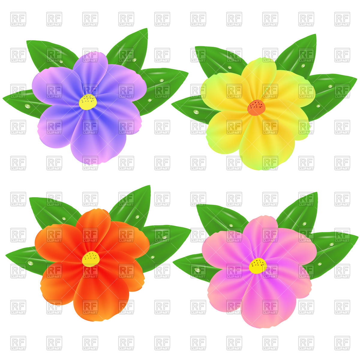 Spring Fresh Colorful Flowers Vector Image Of Plants And Animals 1200x1200 Spring Fresh Colorful Flowers Vector Image Of Plants And Animals