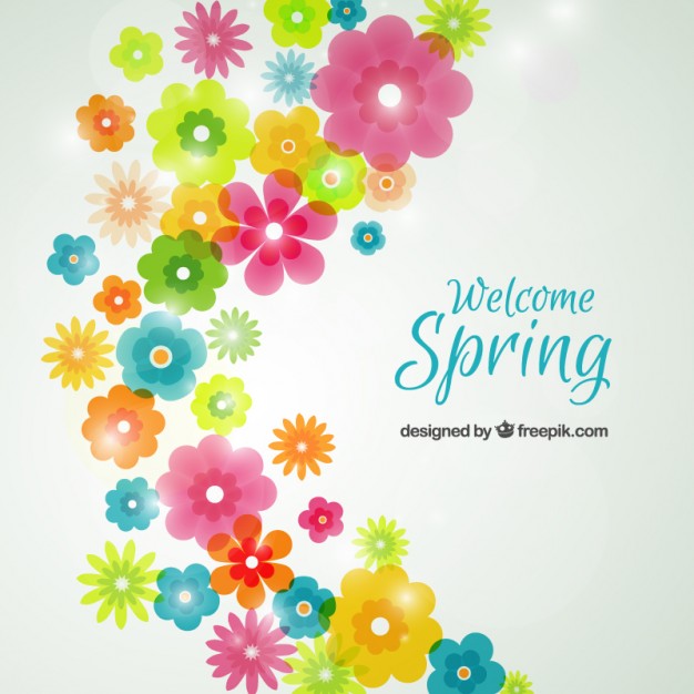 Spring Flowers Background Vector Free Download 626x626 Spring Flowers Background Vector Free Download