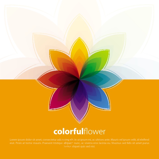 Colorful Flower Vector Background 640x640 Colorful Flower Vector Background