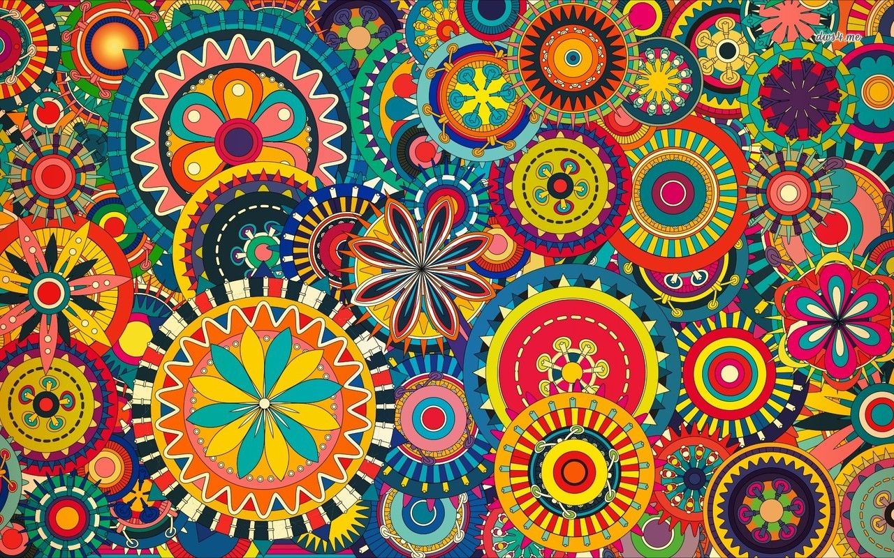Colorful Floral Pattern Wallpaper 1280x800 Colorful Floral Pattern Wallpaper