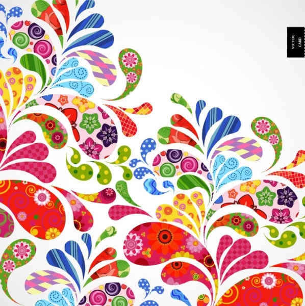 Colorful Pattern Background Vector Free Vector In Encapsulated 598x600 Colorful Pattern Background Vector Free Vector In Encapsulated